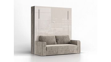 Шкаф-кровать Wall Bed Space Solutions Ice с диваном, цвет Венге Мали