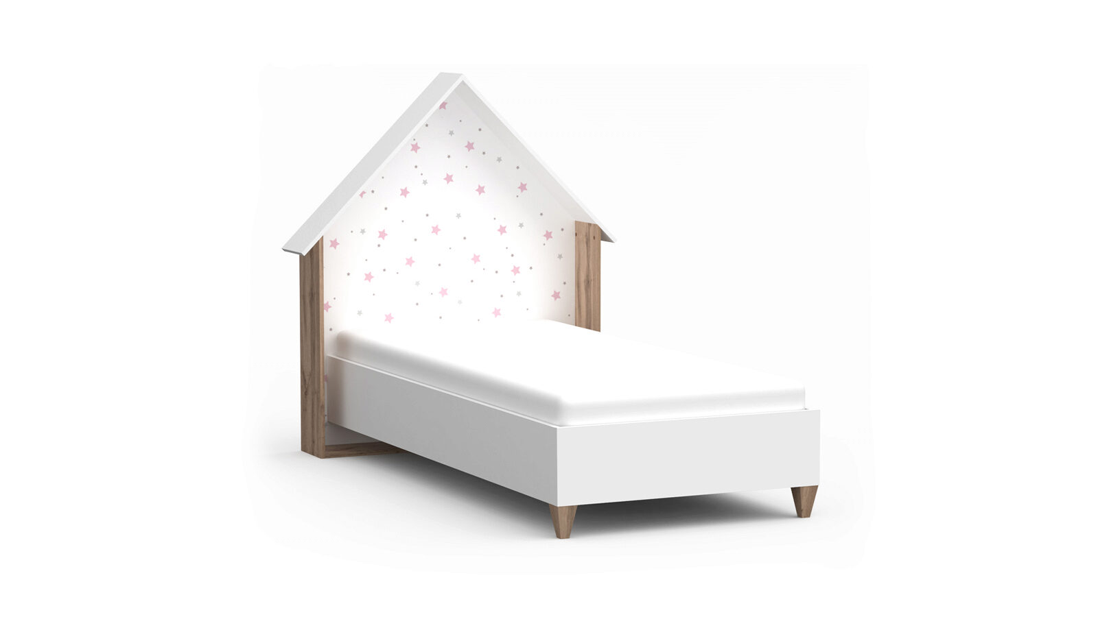 Детская кровать Nicky, цвет розовый очерки прошедших лет