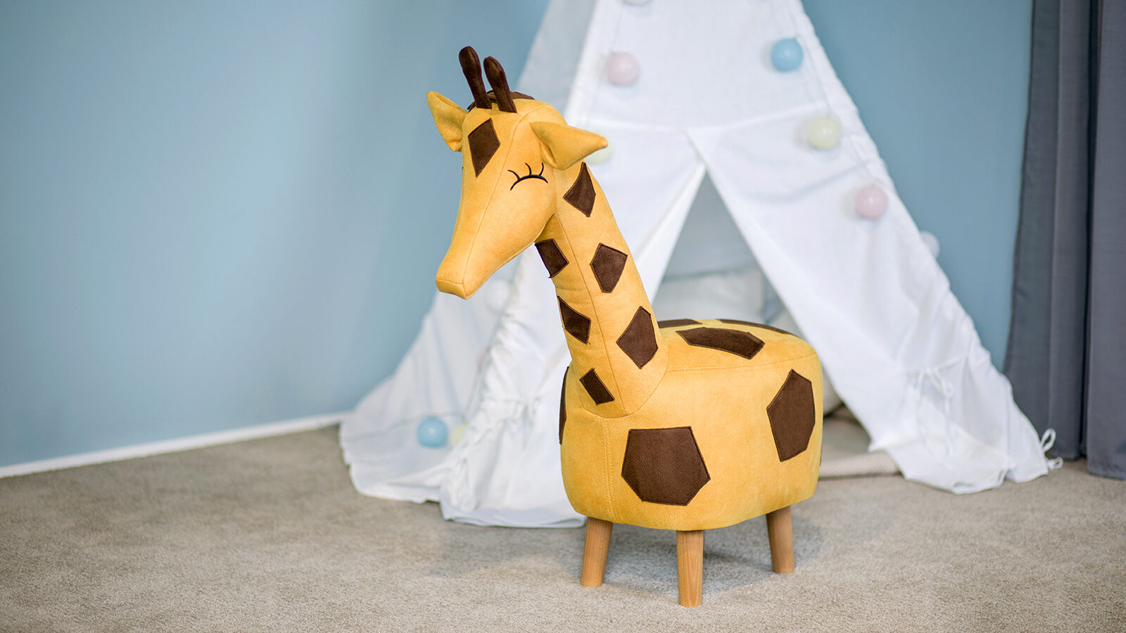 Пуф детский Жираф Чип ростометр жираф 99х22 5 см