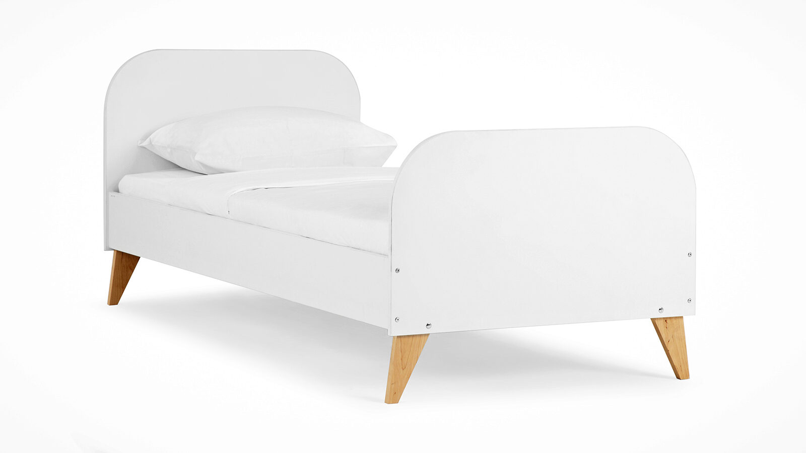 Детская кровать Villy, цвет Белый+Дуб накидка на переднее сиденье велюр размер 55 х 130 см коричневый широкое сиденье