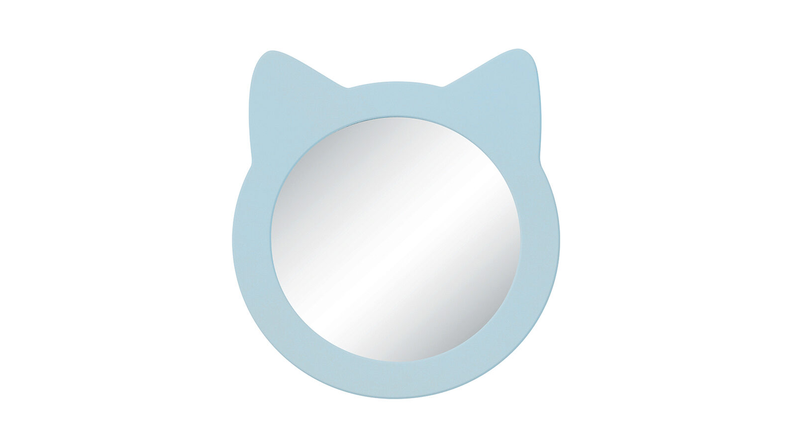 Зеркало навесное Котенок, цвет Голубой зеркало навесное мишка белый