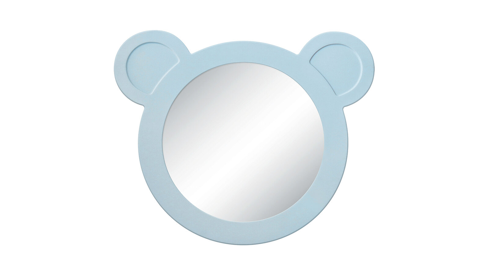 Зеркало навесное Мишка, цвет Голубой зеркало навесное зайчик белый
