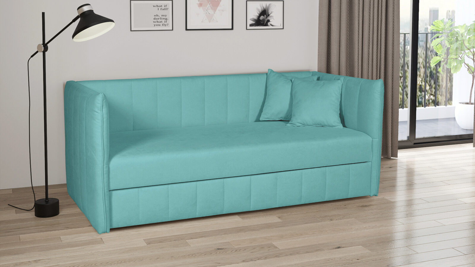 Прямой диван Dandi (1 ящик)