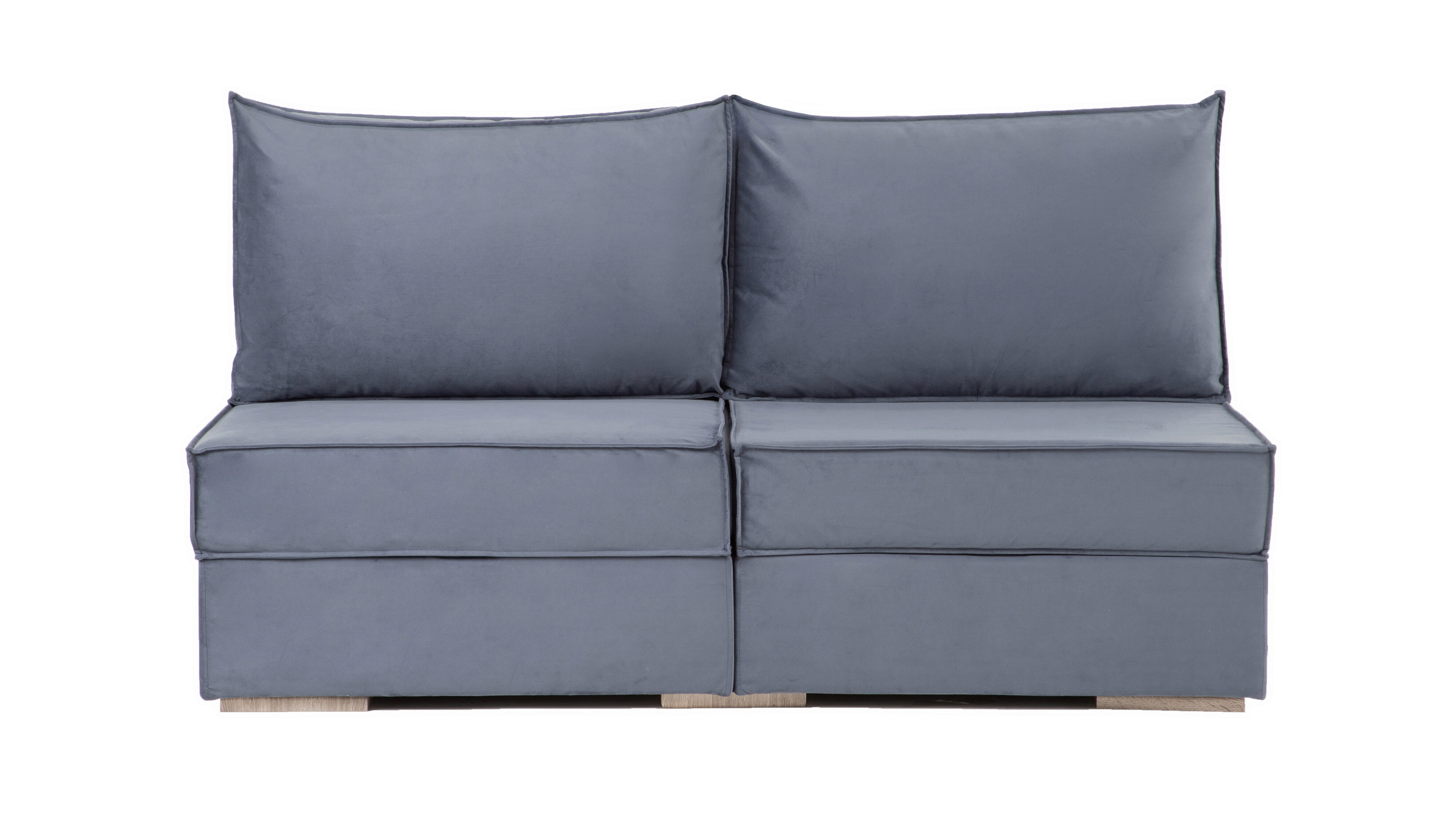 Модульный диван Hero 2-секционный без подлокотников диван модульный прямой бергамо велюр dream yellow