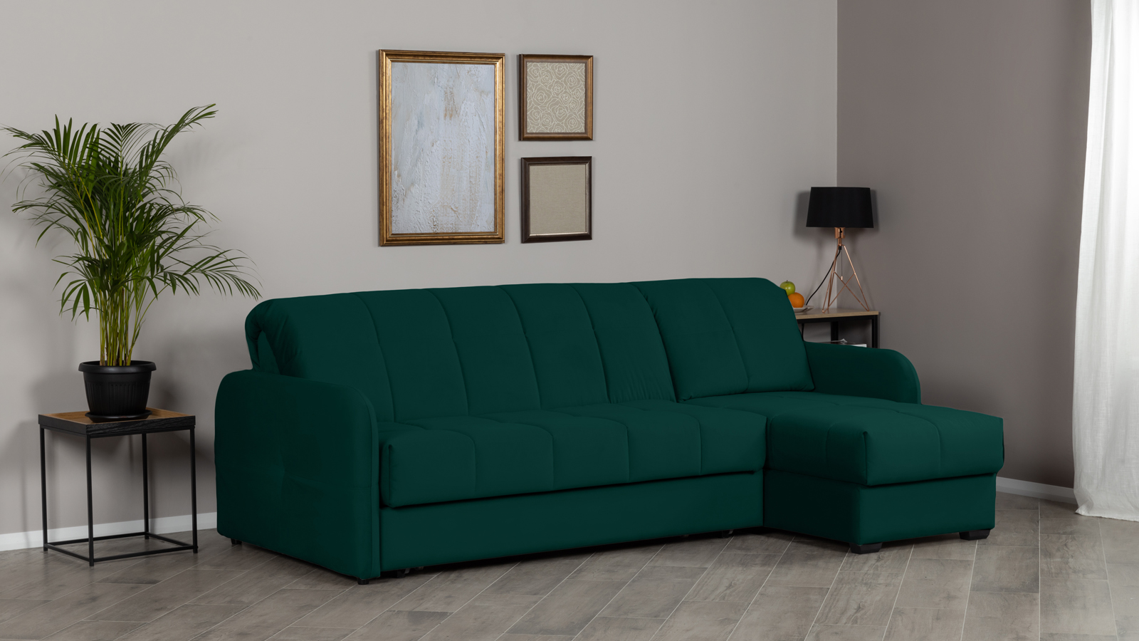 фото Угловой диван domo pro sky velvet 42 с мягкими подлокотниками askona