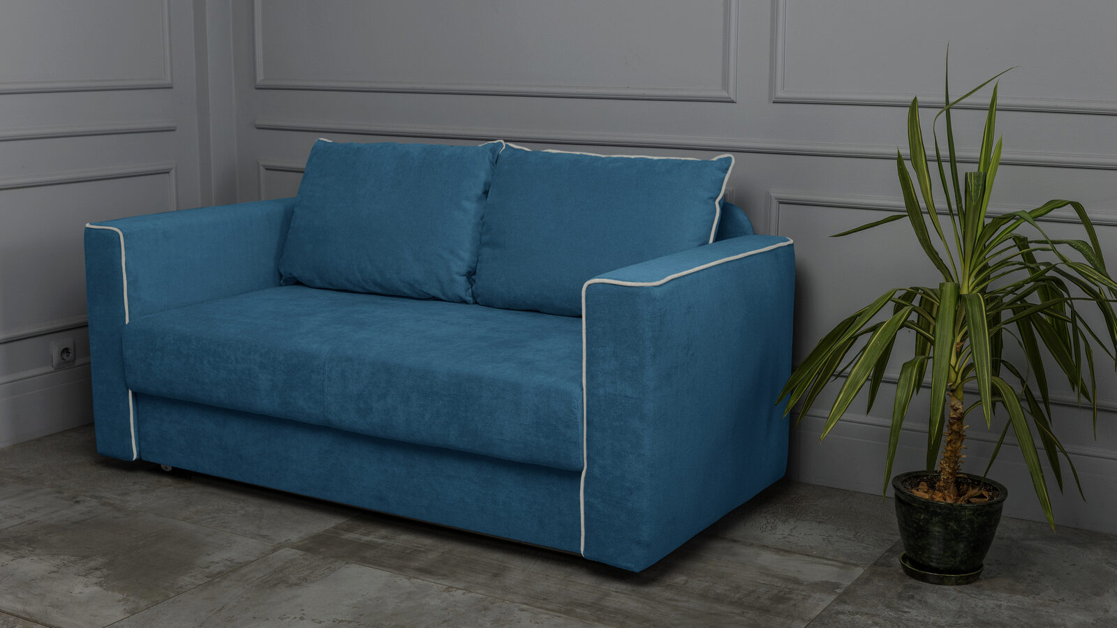 Прямой диван Jordan mini L подставка настольная mini desk серый металлик т синий вращающаяся стамм