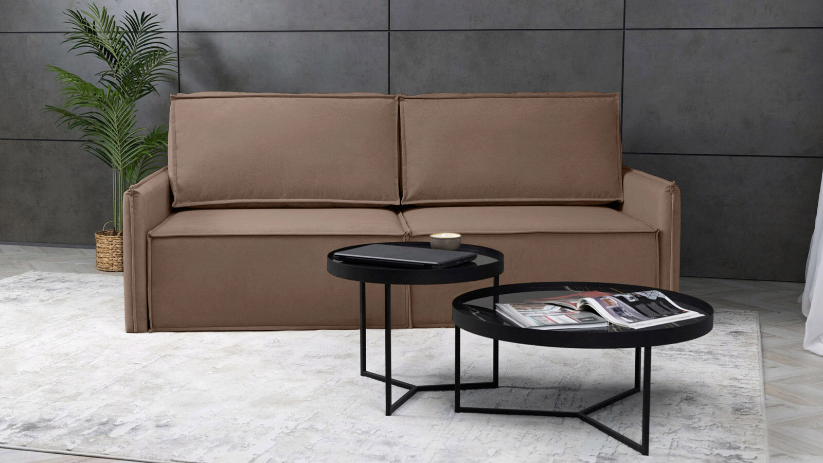 Прямой диван Klark 2 секционный с узкими подлокотниками прямой диван klark 3 секционный с узкими подлокотниками