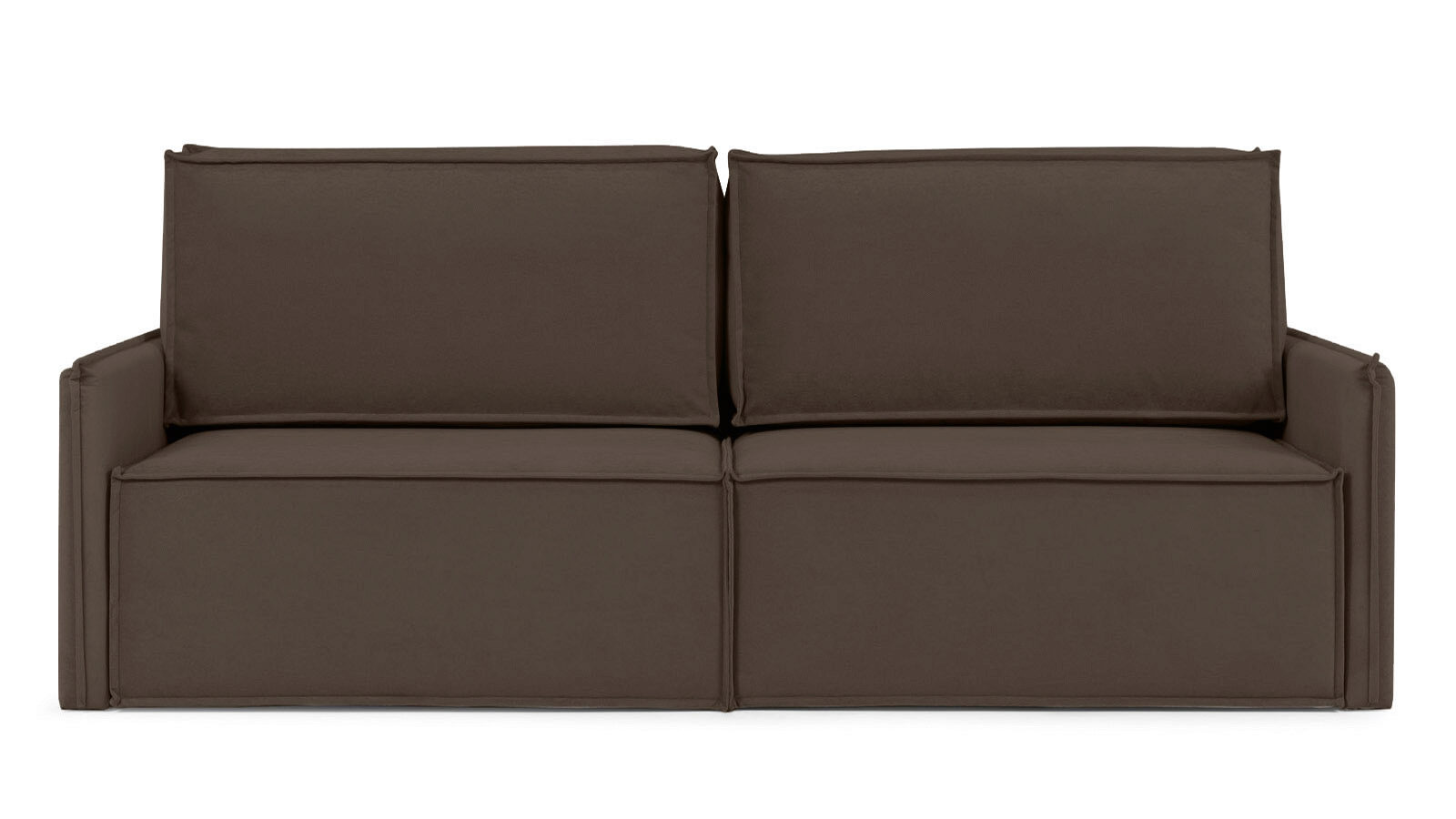Прямой диван Klark 2 секционный с узкими подлокотниками