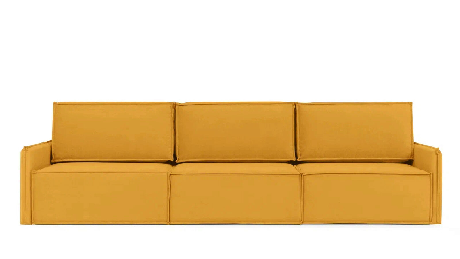 Прямой диван Klark 3 секционный с узкими подлокотниками модульный диван hero 2 секционный без подлокотников