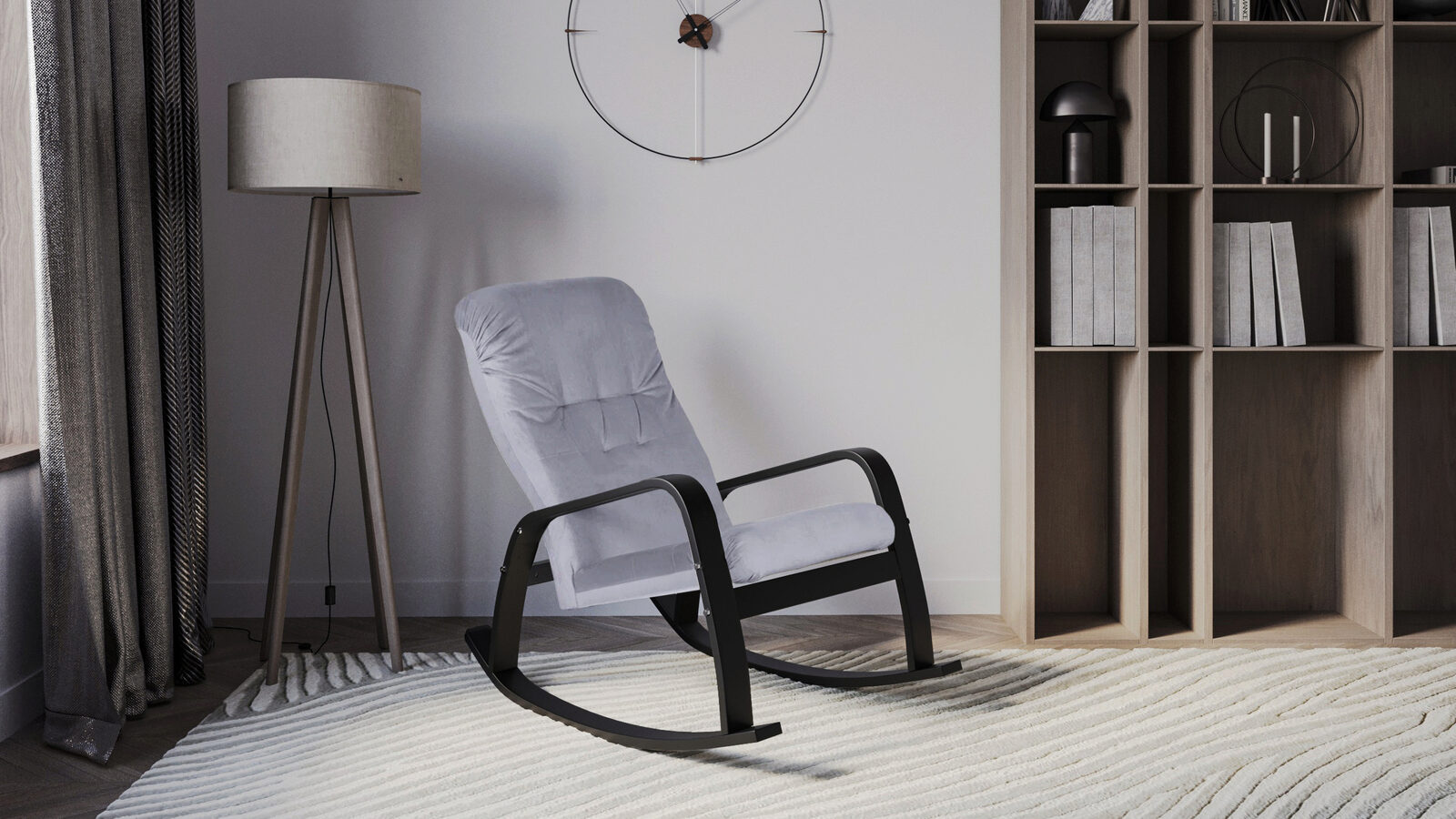 Кресло-качалка Afina кресло качалка вилла 1040 × 640 × 900 мм ткань шоколад