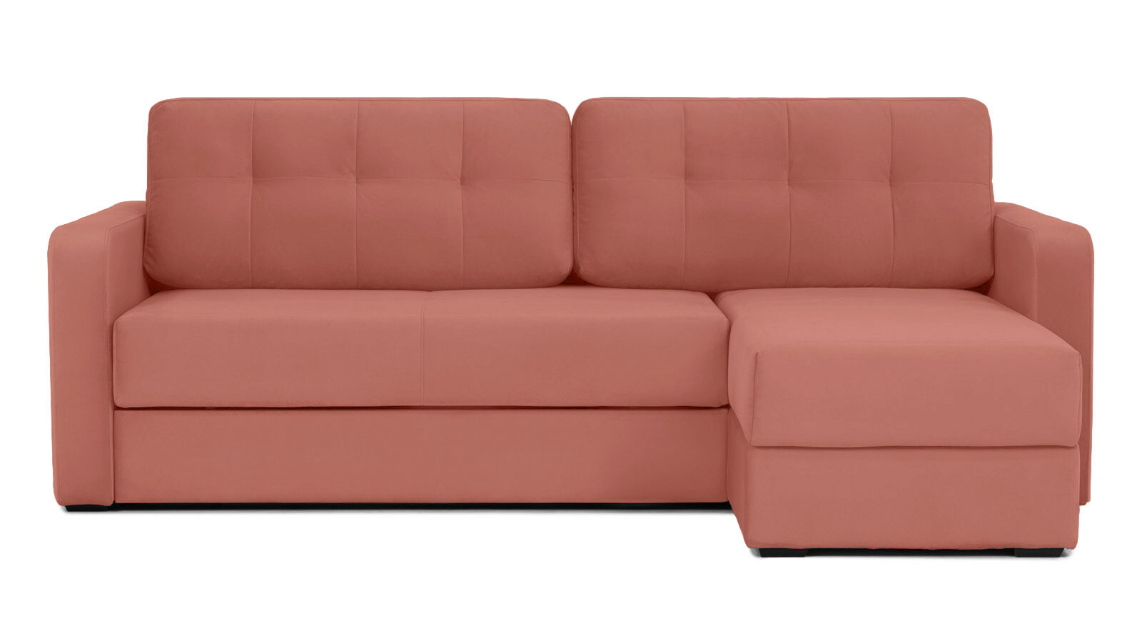 Угловой диван Loko Pro с широкими подлокотниками, с матрасом комбинированной жесткости Askona