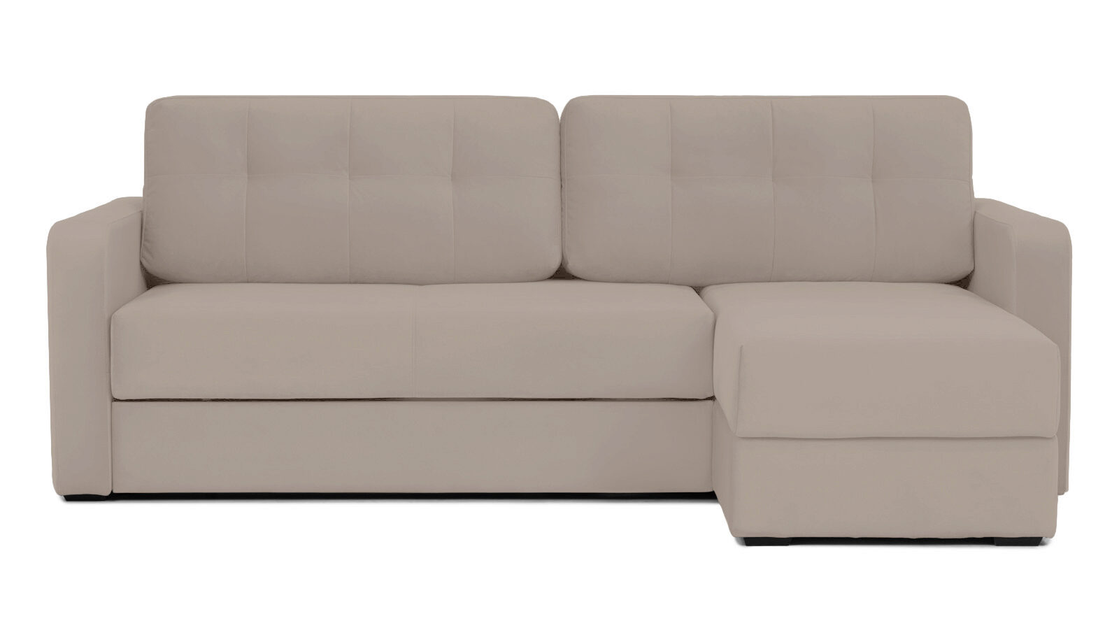 Угловой диван Loko Pro с широкими подлокотниками, с матрасом комбинированной жесткости Askona