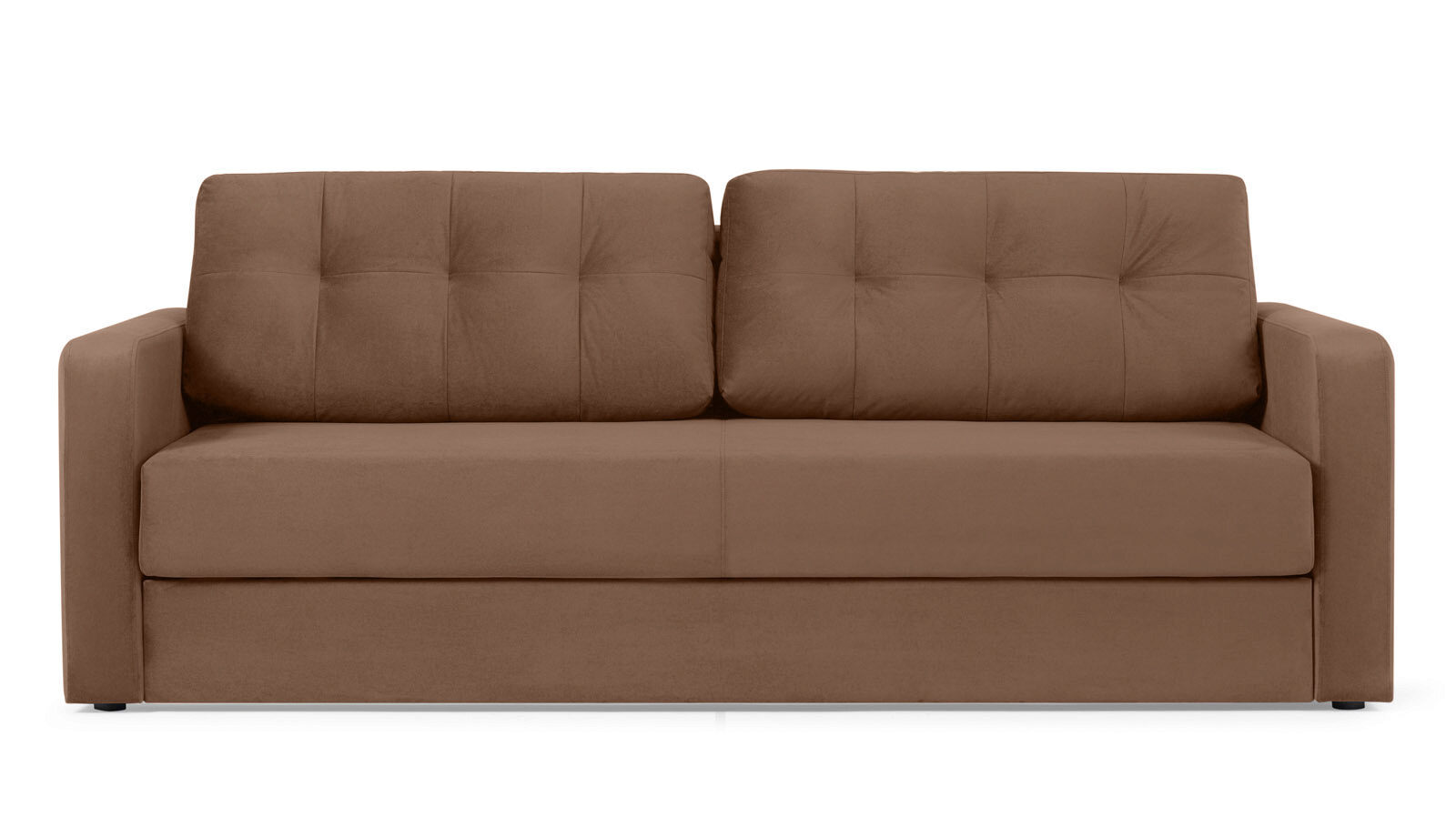 Прямой диван Loko Pro с широкими подлокотниками, с матрасом комбинированной жесткости