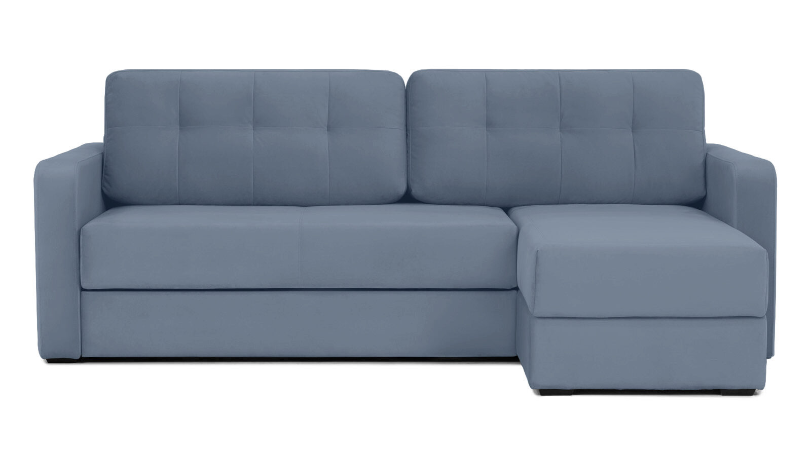 Угловой диван Loko Pro с широкими подлокотниками, с матрасом средней жесткости Askona