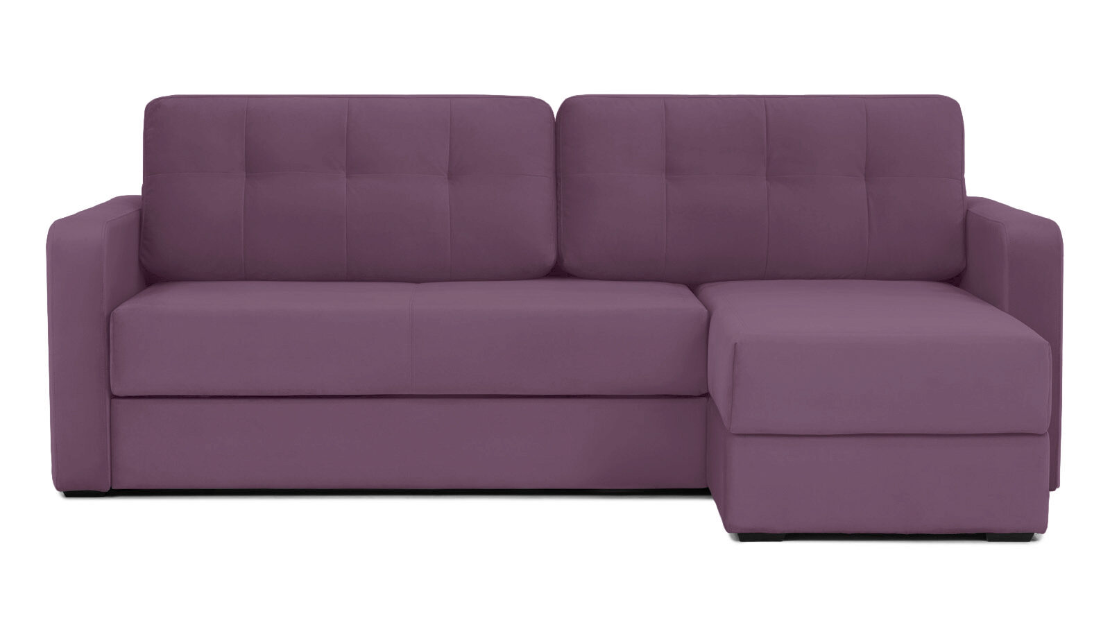 Угловой диван Loko Pro с широкими подлокотниками, с матрасом средней жесткости Askona