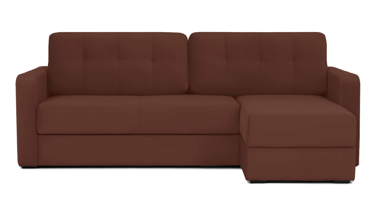Угловой диван Loko Pro с широкими подлокотниками, с матрасом средней жесткости