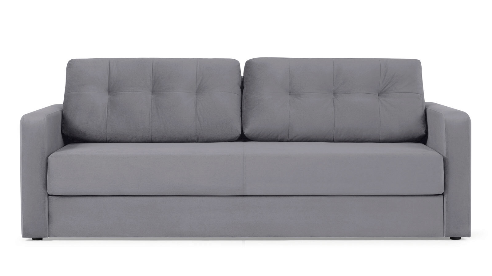 фото Прямой диван loko pro с широкими подлокотниками, с мягким матрасом askona