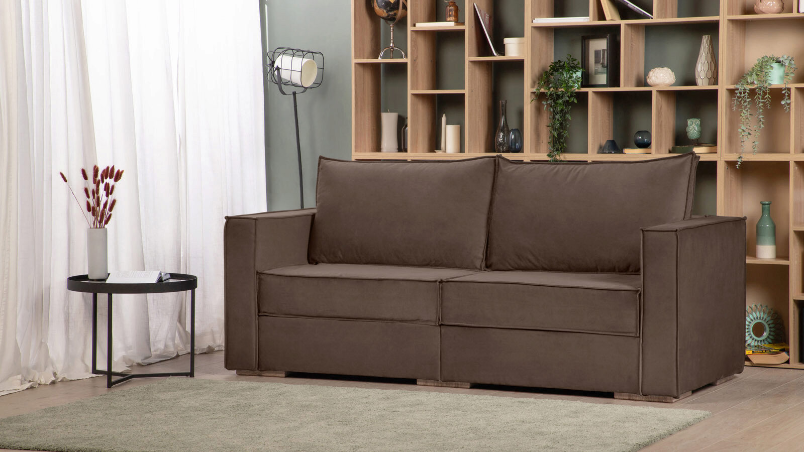 Модульный диван Hero 2-секционный с подлокотниками сплошной нескользящий диван крышка утолщение мягкий плюшевый диван подушка полотенце для гостиной мебель декор чехлы диванные чехлы