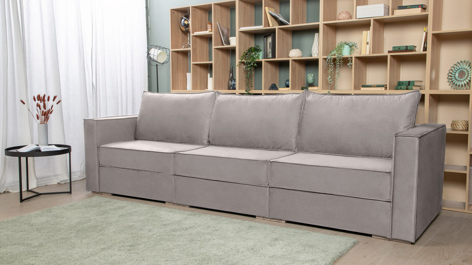 Модульный диван Hero 3-секционный с подлокотниками сплошной нескользящий диван крышка утолщение мягкий плюшевый диван подушка полотенце для гостиной мебель декор чехлы диванные чехлы