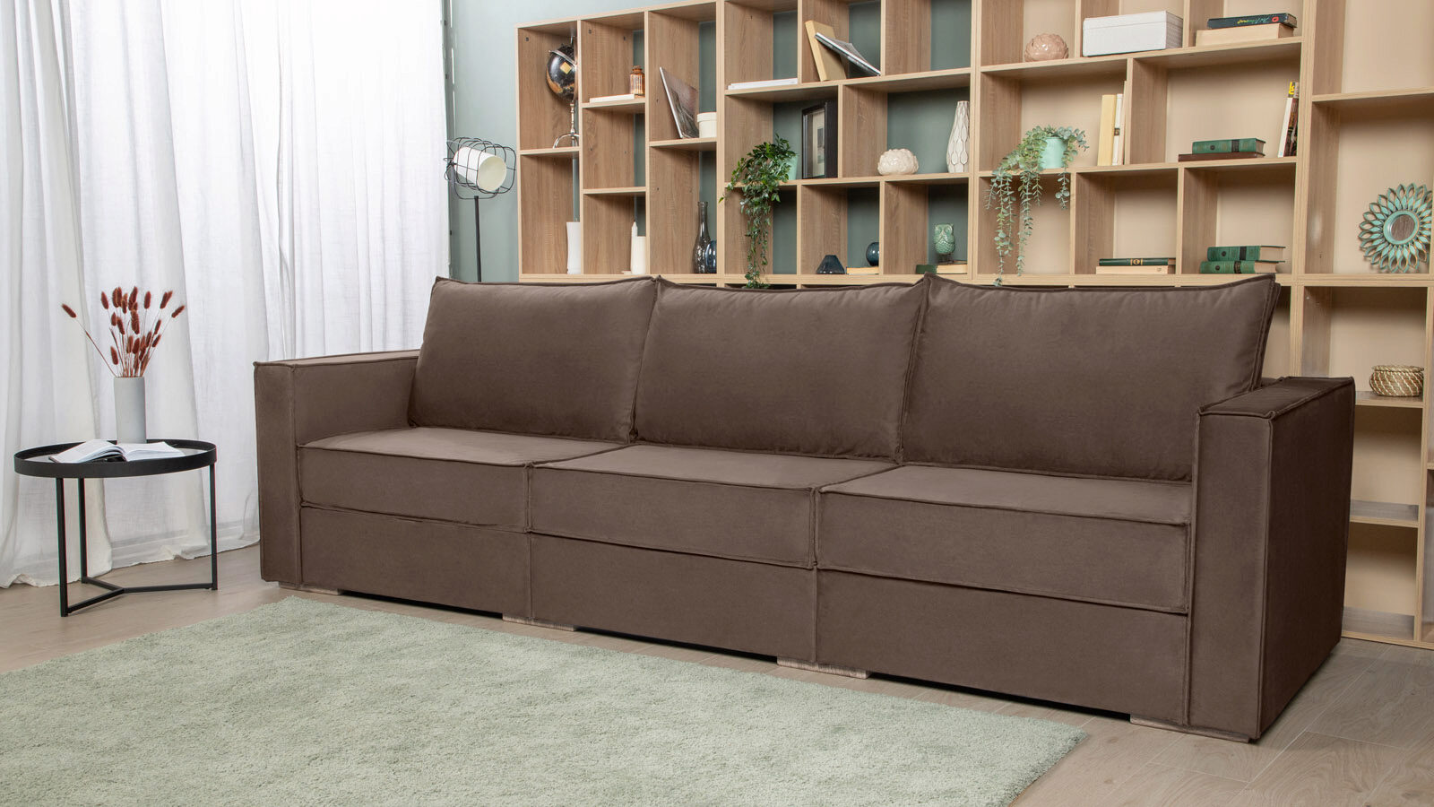 Модульный диван Hero 3-секционный с подлокотниками тоннель 2 секционный belon familia зелёный салатовый