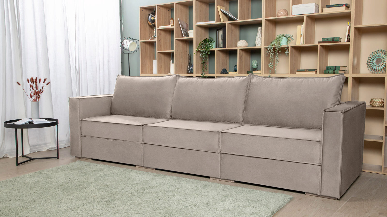 Модульный диван Hero 3-секционный с подлокотниками толстая бархатная ткань диван чехлы для сидений плюшевые диванные подушки крышки эластичный чехол все включено диван чехол столовая