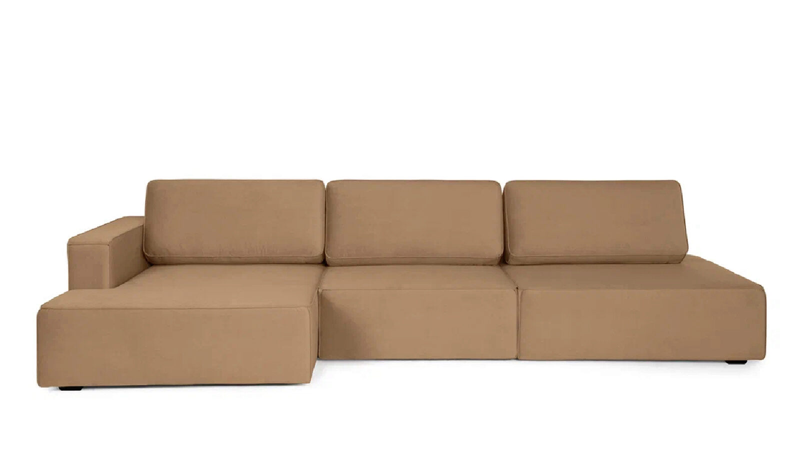 фото Угловой диван ralf трехместный, с подлокотником l askona