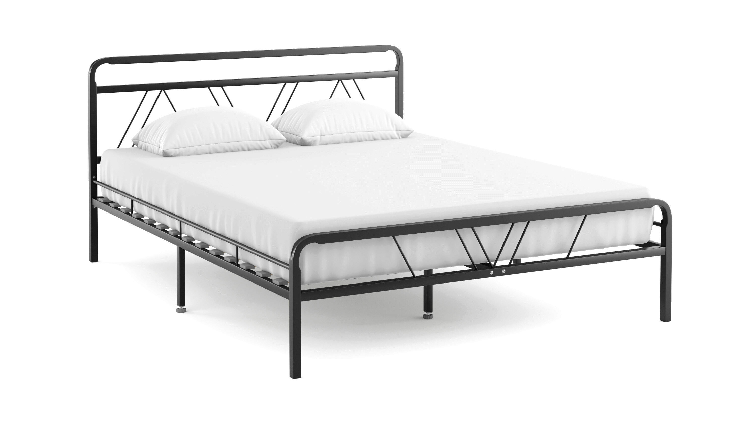 Кровать металлическая Cassis, цвет черный копилка металлическая 20 5 см х 12 см х 12 см xxl гони к мечте тачки