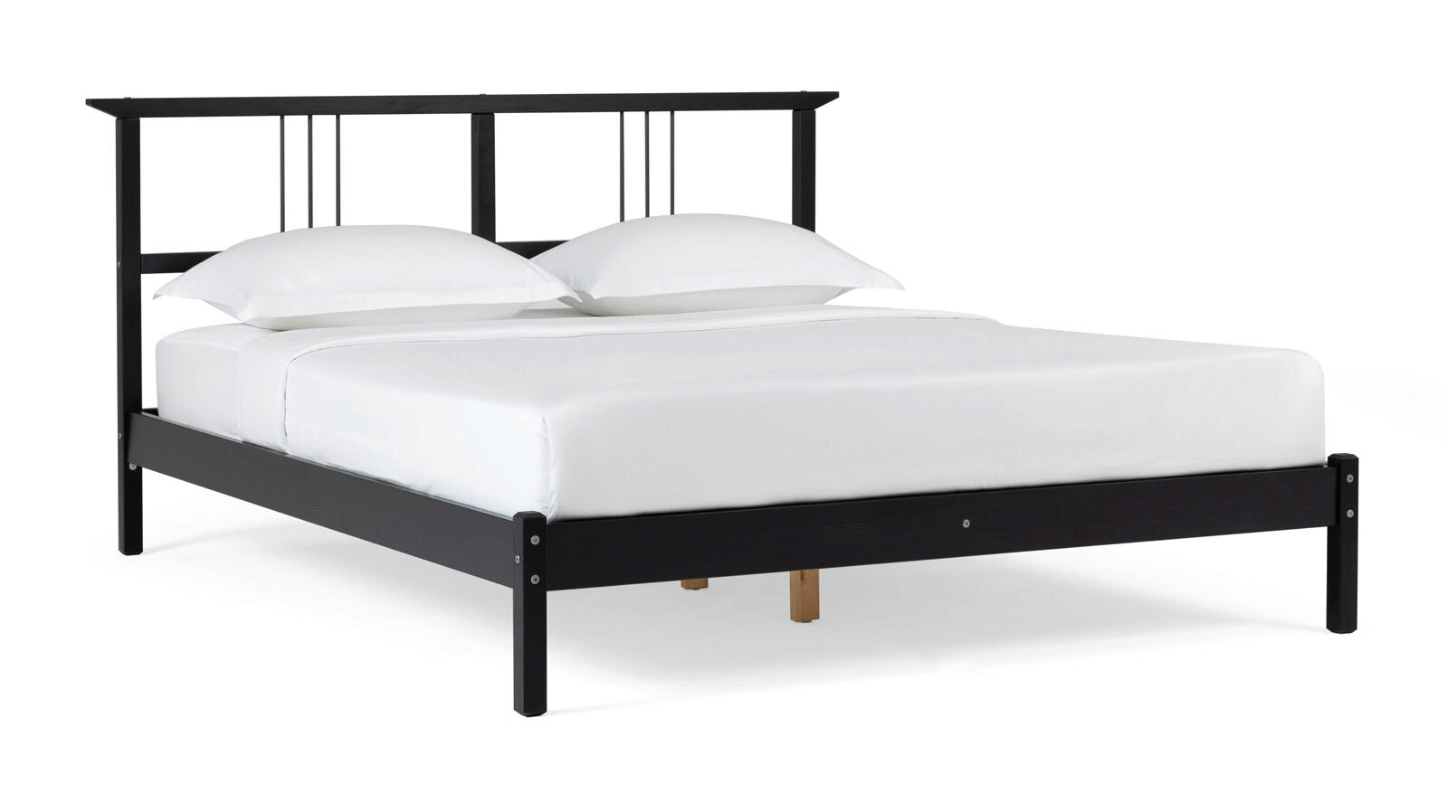 Кровать из массива сосны Olova, цвет Черный кровать чердак л1 700×1600 массив сосны без покрытия