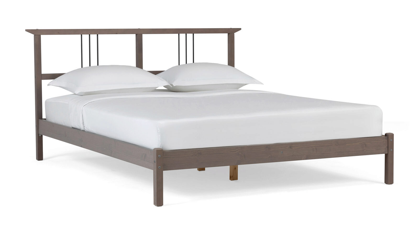 Кровать из массива сосны Olova, цвет Серый кровать чердак л1 700×1600 массив сосны без покрытия