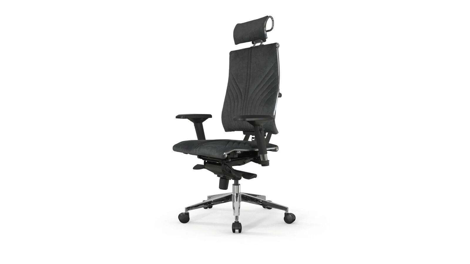 Кресло офисное Y 4D Free by Metta, цвет: Серый велюр