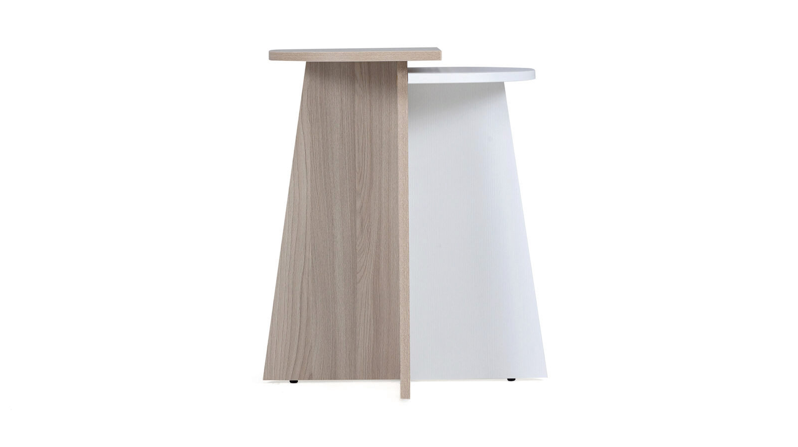 Прикроватный стол Lexy, цвет Ясень Шимо светлый + Белый премиум шкаф однодверный kelda ясень шимо белый