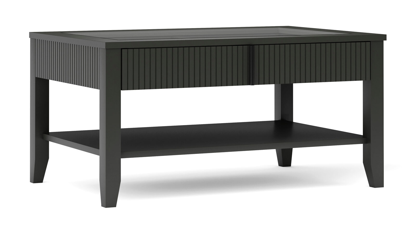Журнальный стол Ivina, цвет Черный стол раздвижной нилс мдф 1200 1520 х800х760 венге массив фигурные