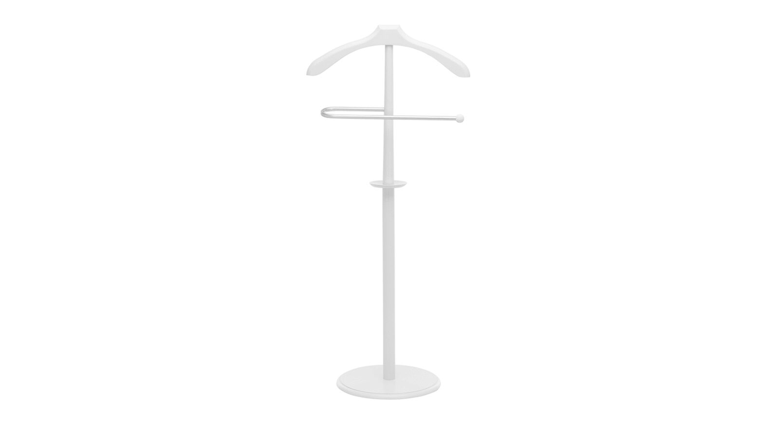 Вешалка Ugra, цвет: Белый щётка для мебели и одежды велюровая доляна треугольная 16×18×5 см