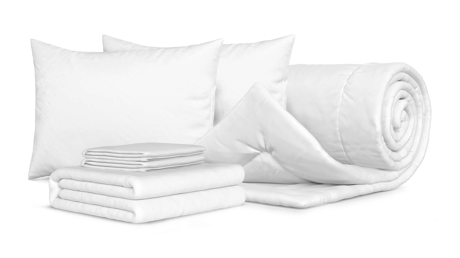 комплект одеяло beat подушка sky Комплект Одеяло Beat + 2 Подушки Sky + Комплект постельного белья Comfort Cotton, цвет: Белый