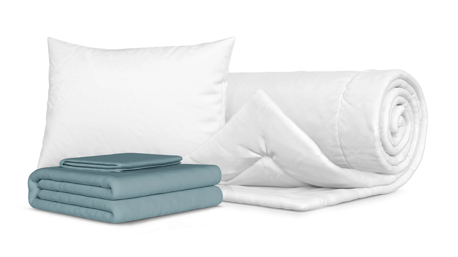 Комплект Одеяло Beat + Подушка Sky + Комплект постельного белья Comfort Cotton, цвет: Серо-голубой правила поведения в пришкольном лагере комплект из 8 плакатов