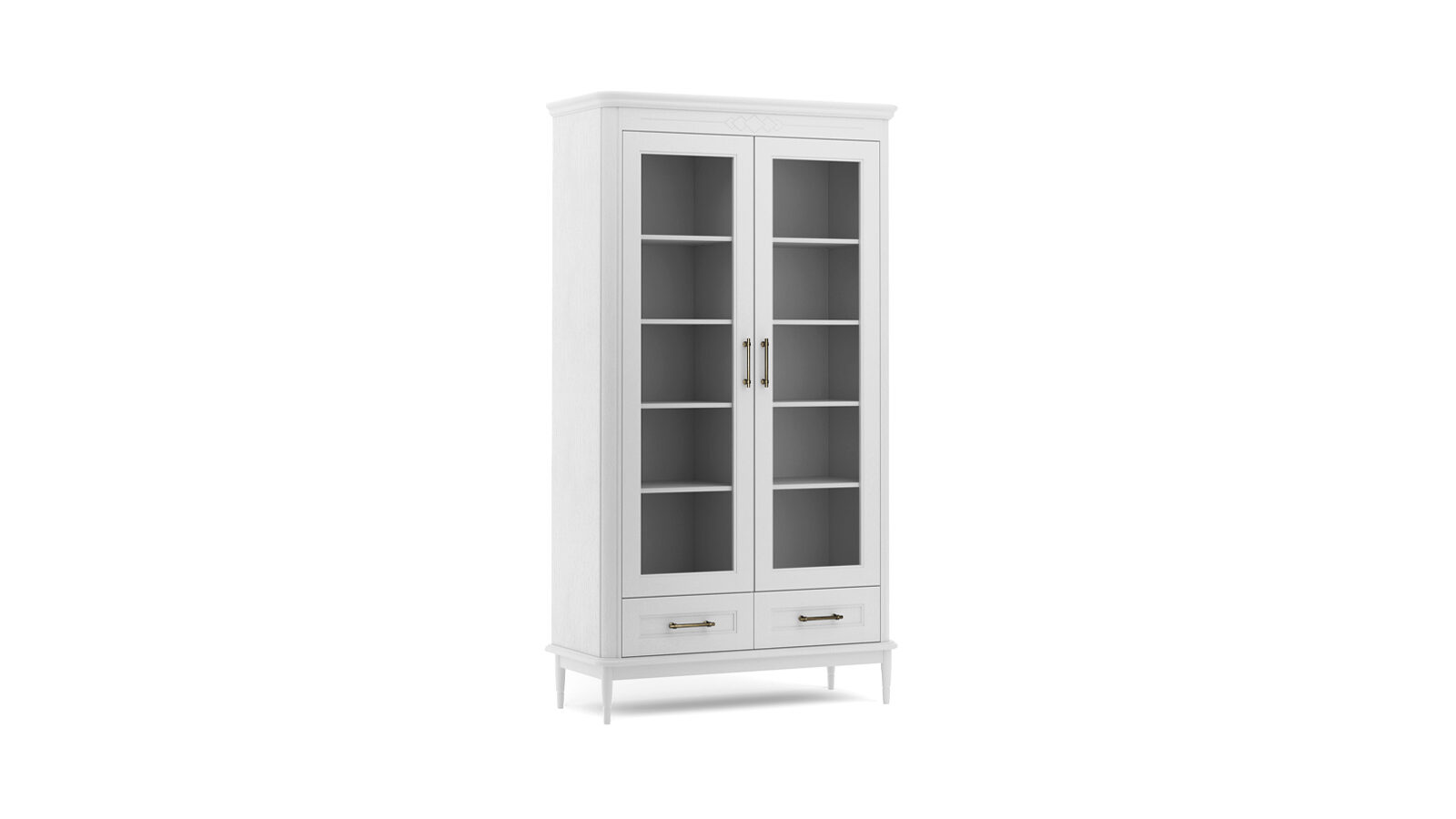Шкаф-витрина Morro, цвет Белый витрина лацио 480×530×2050 мм правая белый белое дерево