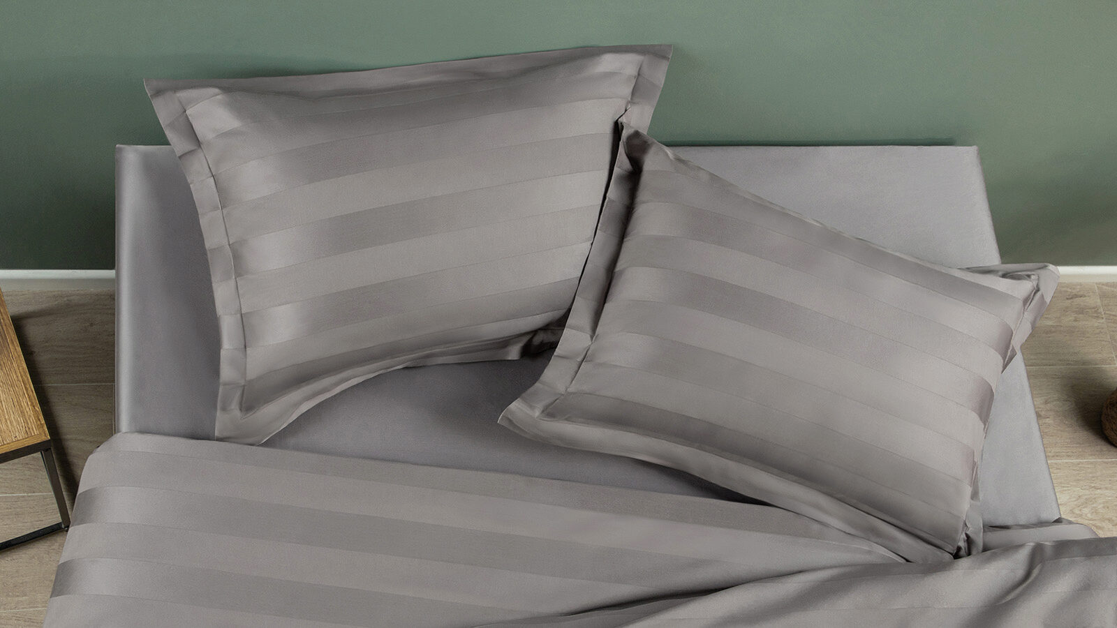 Комплект постельного белья Stripe, цвет: Антрацит многоразовые прокладки mum s era f36996 хлопок комплект 3 шт
