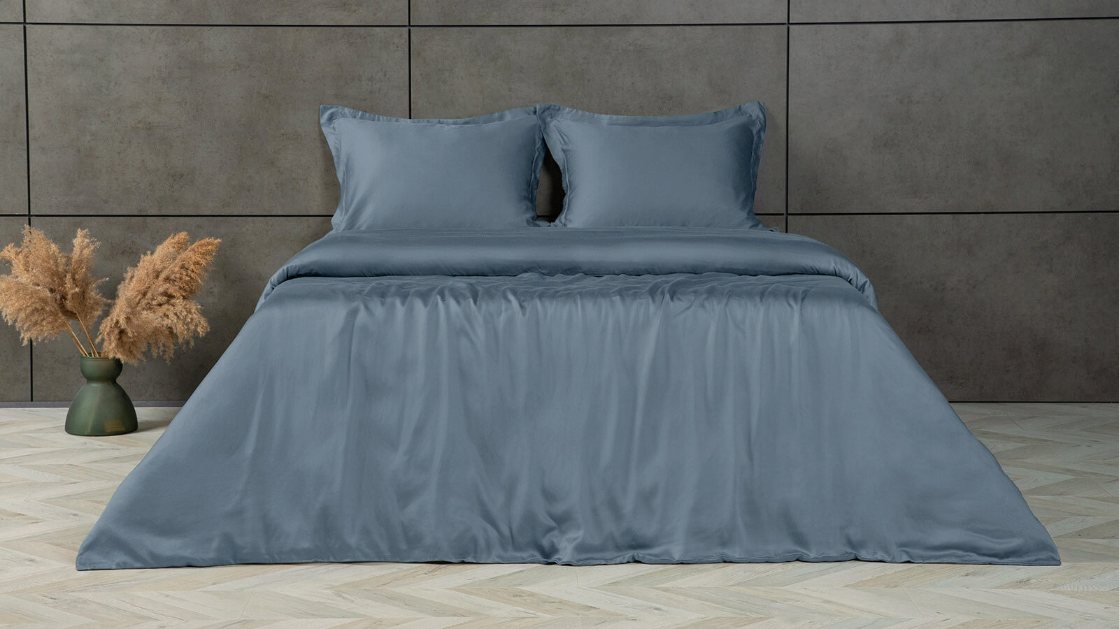 Комплект постельного белья Solid Tencel, цвет Синий металлик комплект постельного белья solid tencel серебристый иней