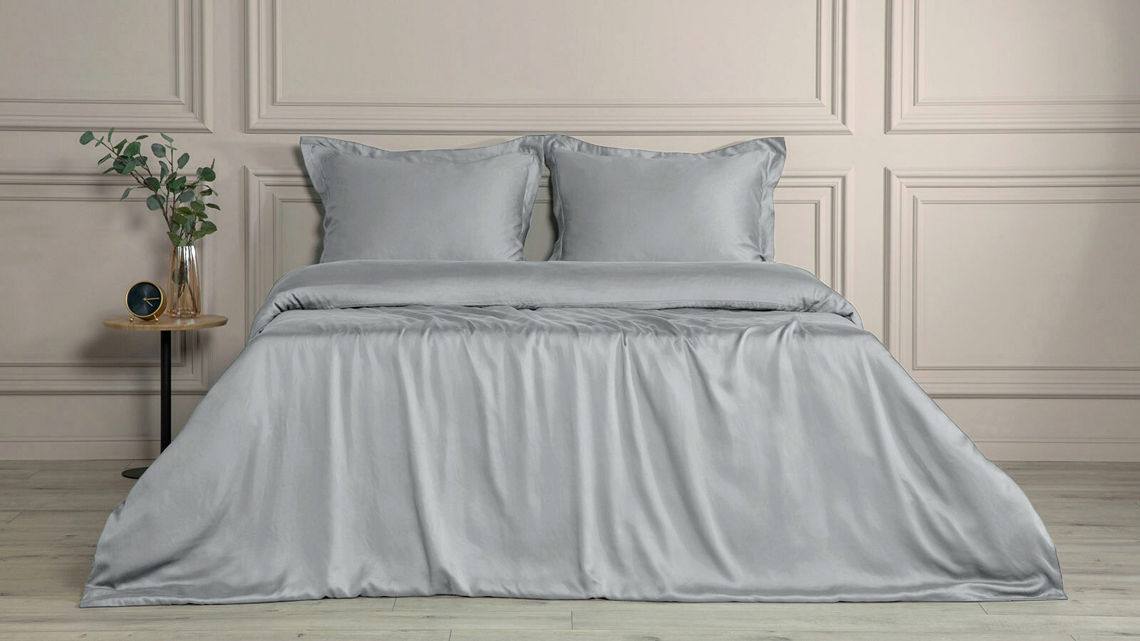 Комплект постельного белья Solid Tencel, цвет Серебристый иней комплект постельного белья solid tencel лавандовый