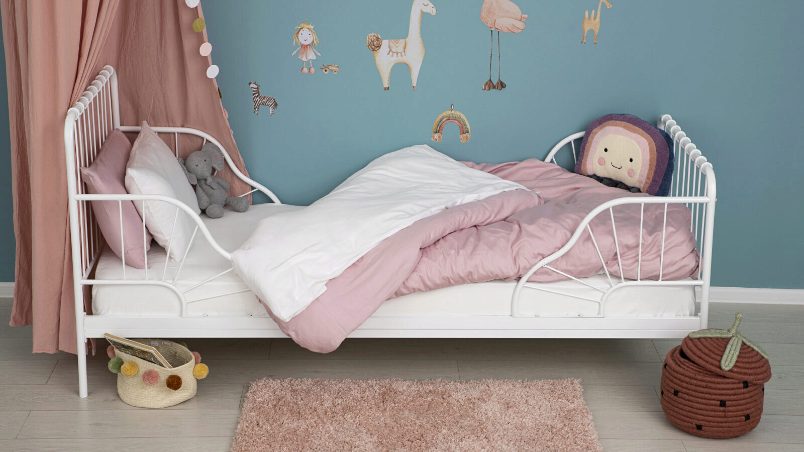 фото Комплект детская кованная кровать zuri + детский матрас askona kids baby sleep