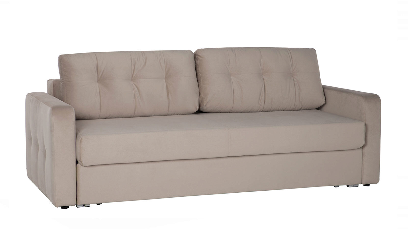 фото Прямой диван loko sky velvet 03 с широкими подлокотниками askona