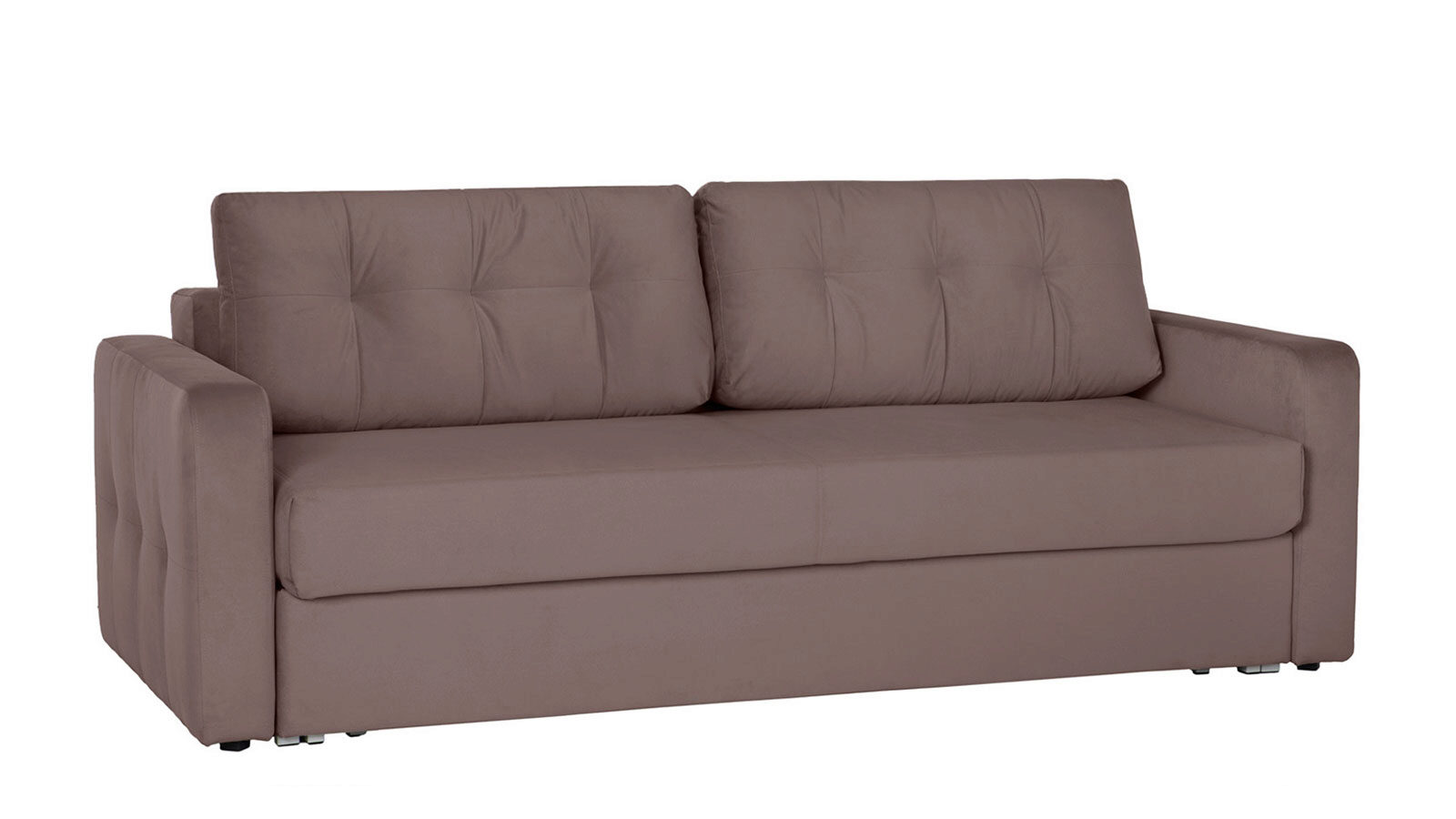 фото Прямой диван loko casanova lilac с широкими подлокотниками askona