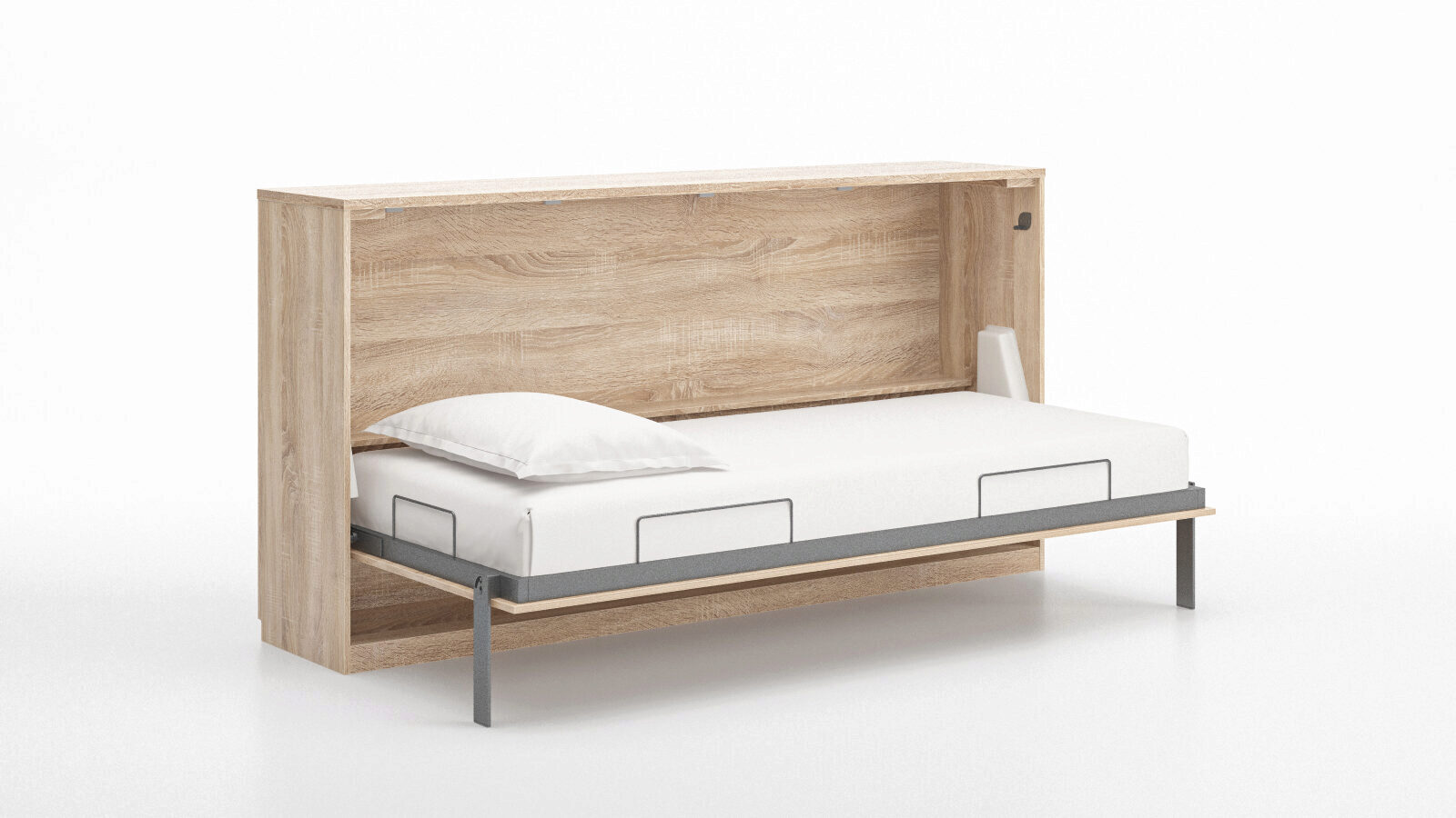 фото Кровать откидная горизонтальная smart comfort, цвет дуб askona