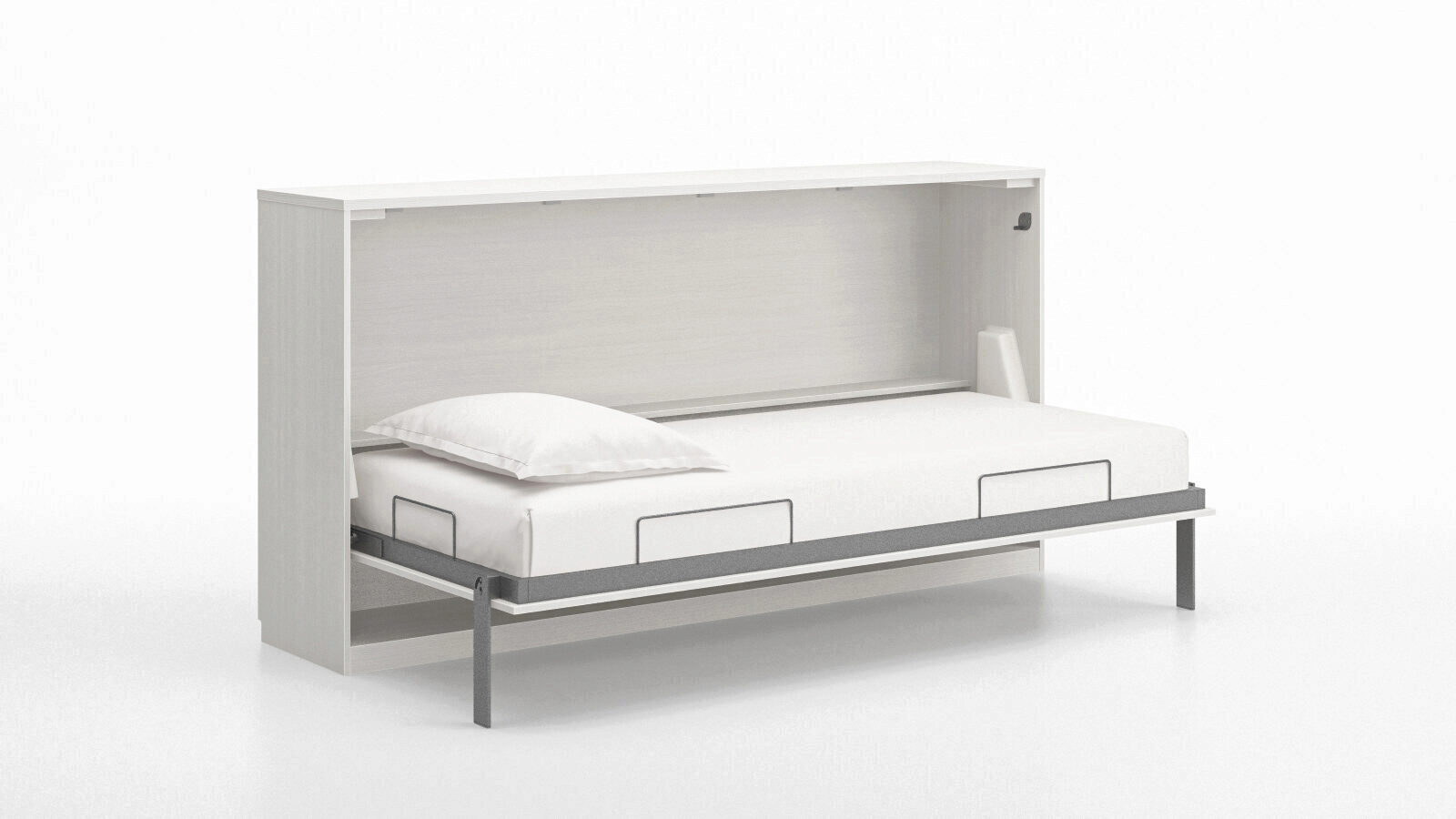 фото Кровать откидная горизонтальная smart comfort, цвет белый askona