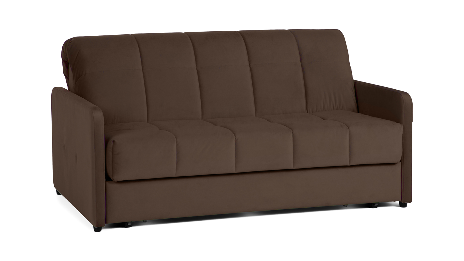 фото Прямой диван domo pro casanova chocolate с узкими подлокотниками askona