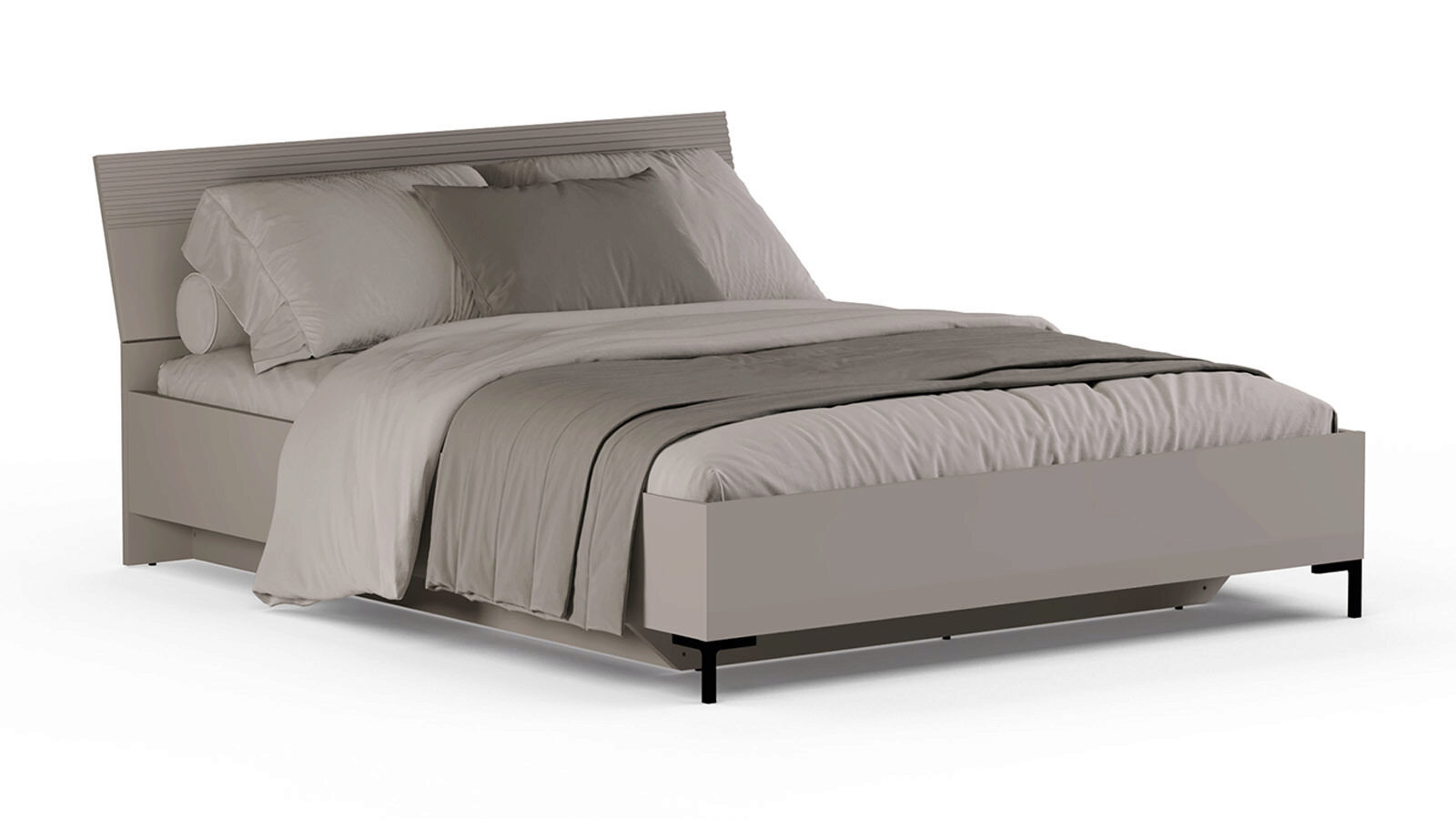 Кровать с подъемным механизмом Zima, цвет Глиняный серый