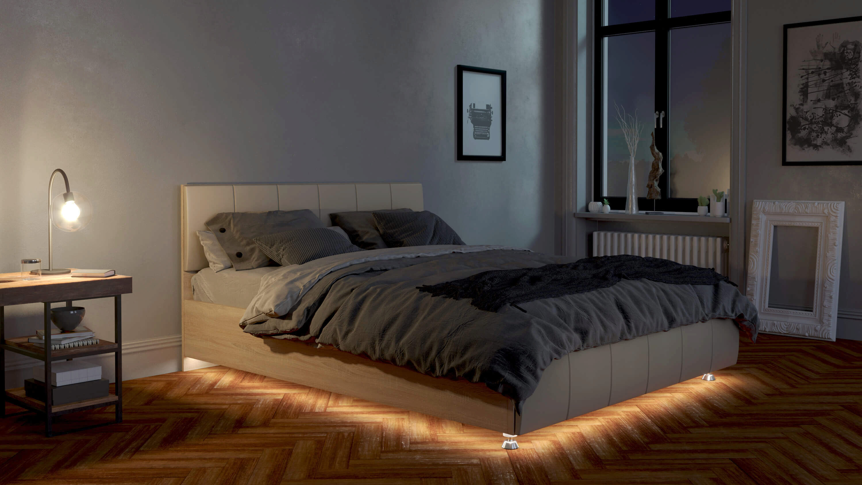 Кровать С Подсветкой Снизу