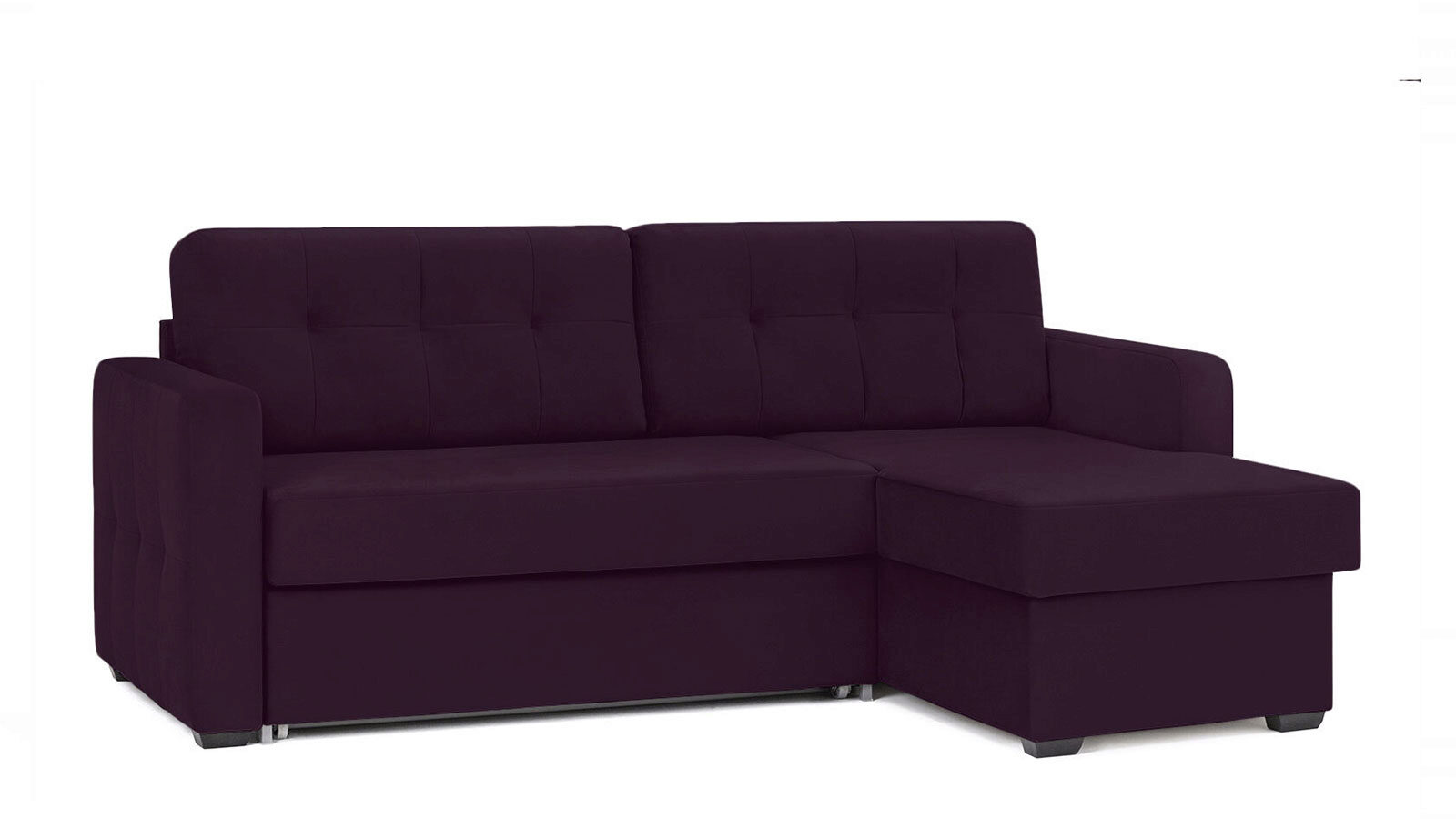фото Угловой диван loko sky velvet 07 с широкими подлокотниками askona