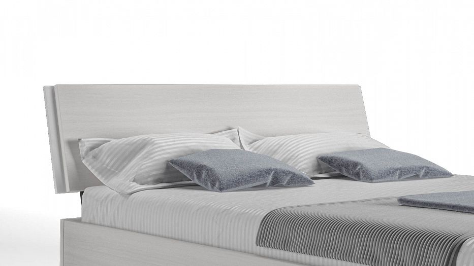 Кровать экзотика 140х200 цвет белый металлическое основание