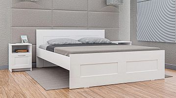 Кровать + матрас Istra, цвет Белый + Comfort Plus